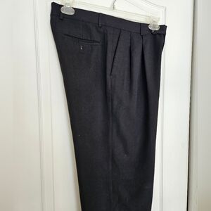 EMANUEL UNGARO Black Wool Dress Pants Size 34